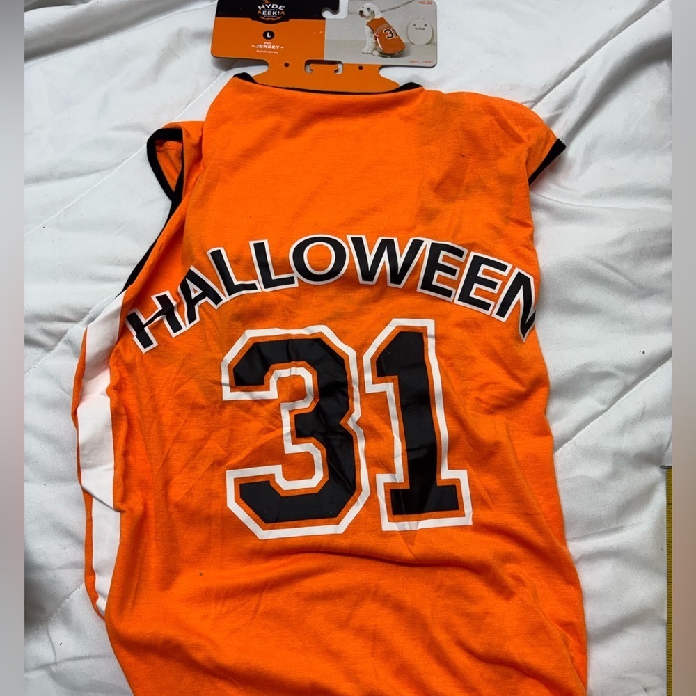 Hyde & Eek Orange Halloween Dog Costume for large breed